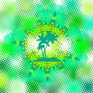 Graphic/Abstract with Shades of Green