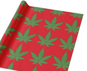 Personalized Weed Leaf Wrapping Paper